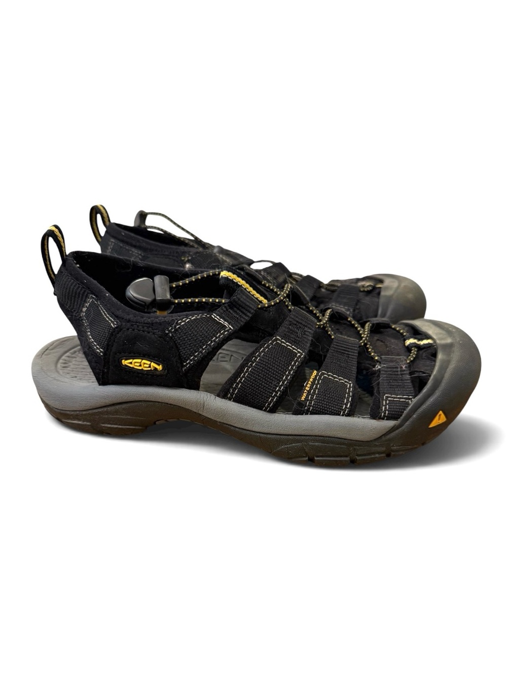KEEN Newport H2 Women’s Black Yellow Sport Water Shoes Sandals Size 9
